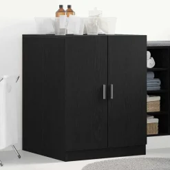 vidaXL Cabinet pour lave-linge Chêne noir 70,5 x 71,5 x 91,5 cm