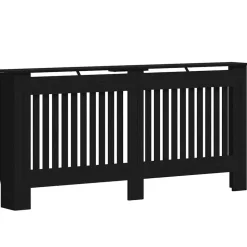 vidaXL Cache-Radiateur Chêne noir 172 x 19 x 81,5 cm Bois d'ingénierie