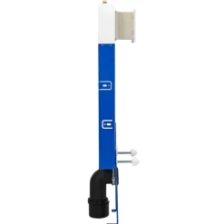 vidaXL Cadre de Cistern avec stockage Blanc 50 x 8 x 131 cm Acier