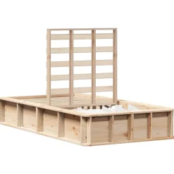 vidaXL Cadre de lit Cire marron 75 x 190 cm Bois de pin massif