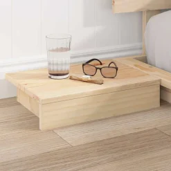 vidaXL Cadre de lit Marron 200 x 200 cm bois