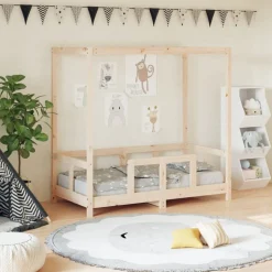 vidaXL Cadre de lit pour enfant 70x140 cm bois de pin massif