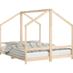 vidaXL Cadre de lit pour enfants 2x(80x200) cm bois de pin massif
