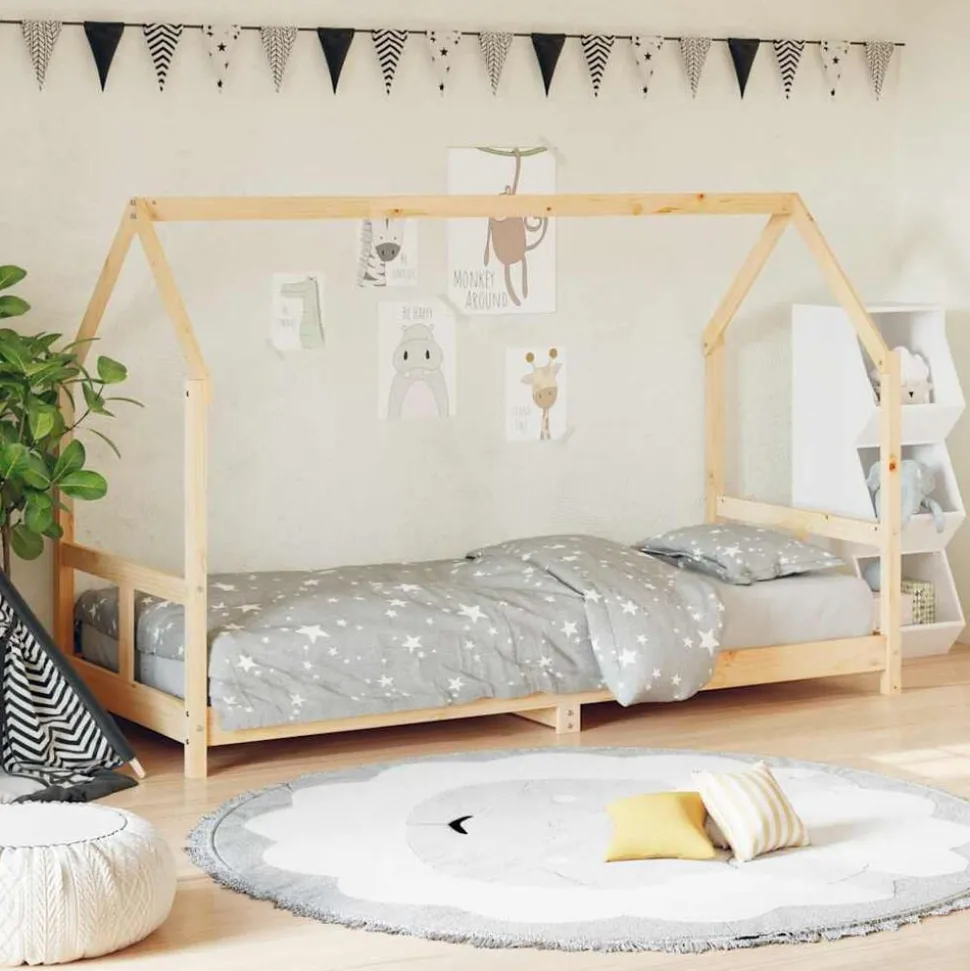 vidaXL Cadre de lit pour enfants 80x200 cm bois de pin massif