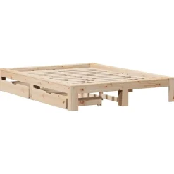 vidaXL Cadre de lit sans matelas 150x200 cm bois de pin massif