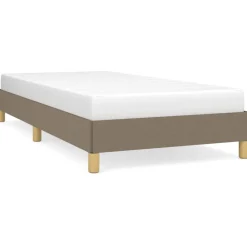 vidaXL Cadre de lit sans matelas taupe 80x200 cm tissu