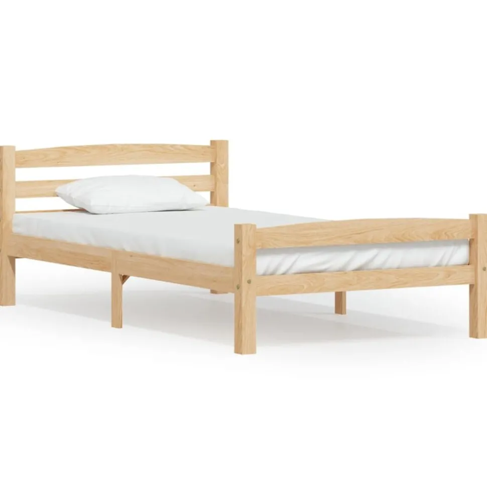 vidaXL Cadre de lit sans matelas bois de pin massif 90x200 cm
