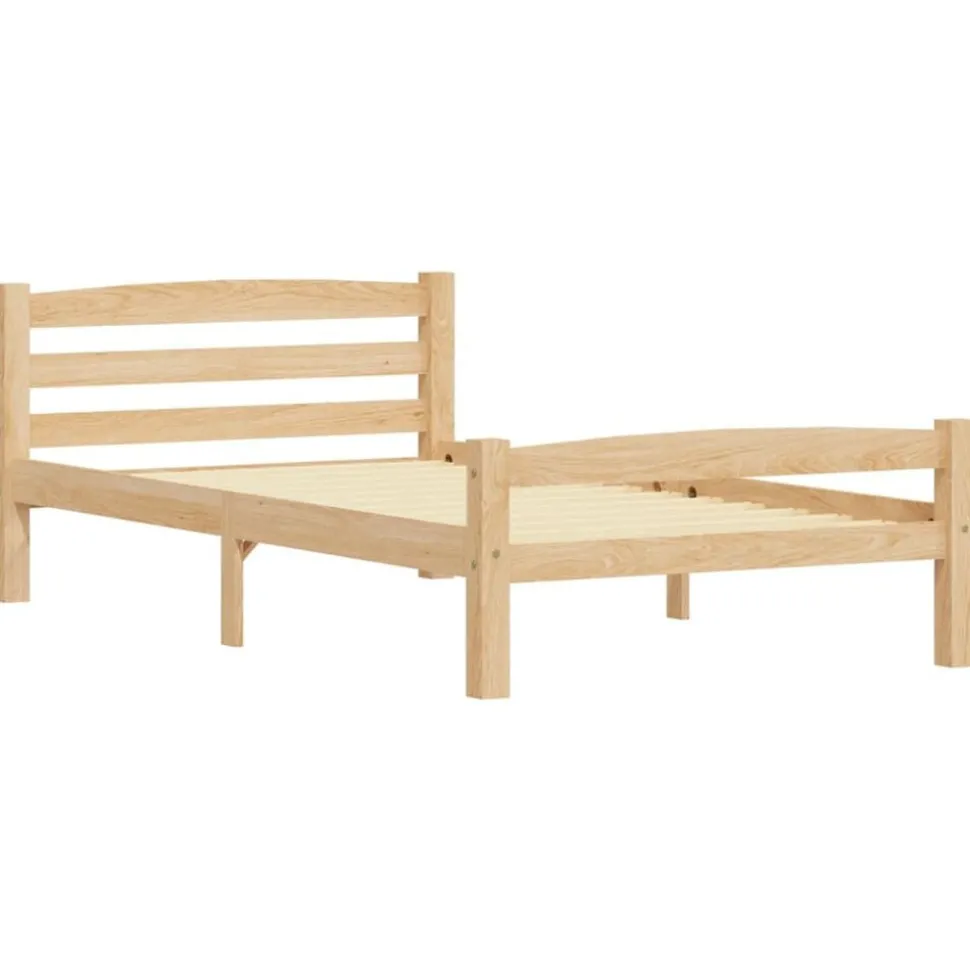 vidaXL Cadre de lit sans matelas bois de pin massif 90x200 cm