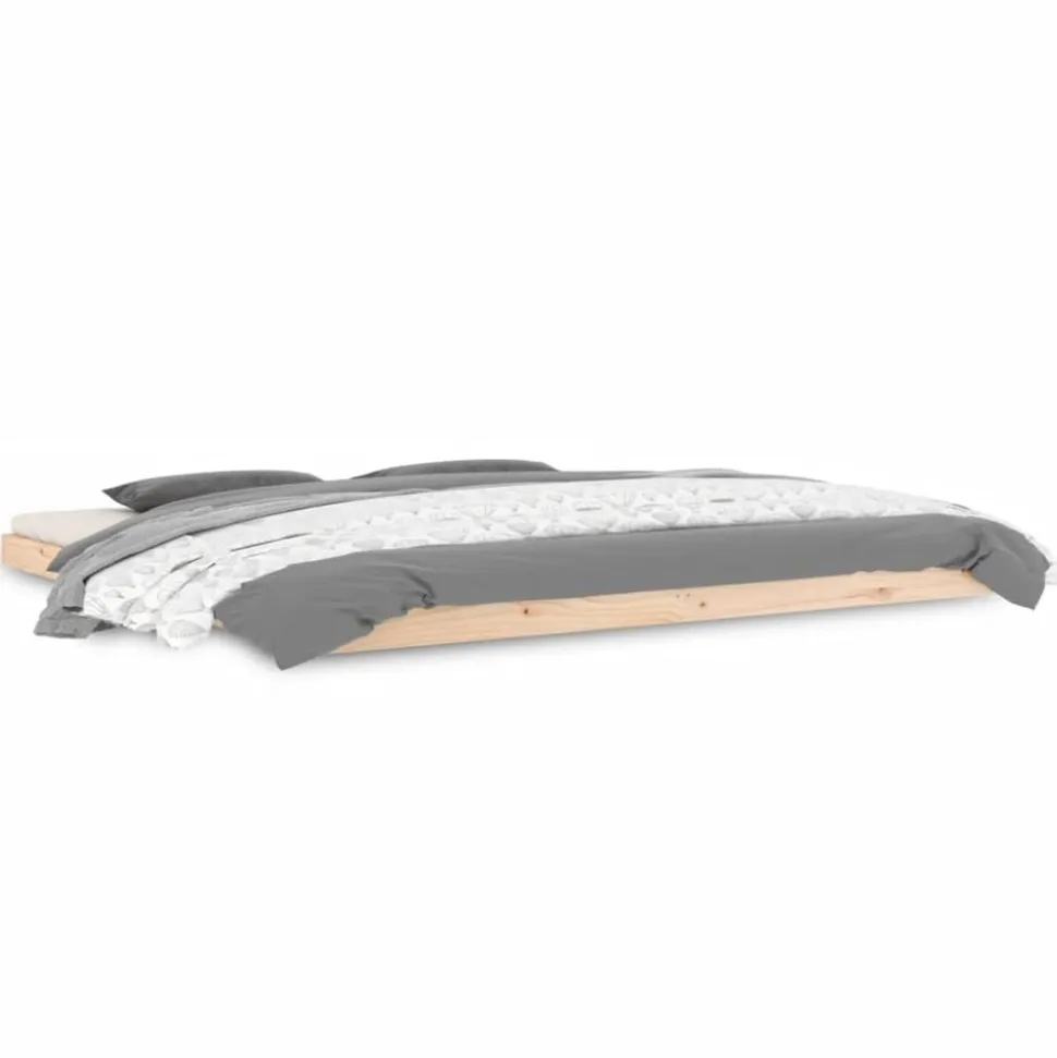 vidaXL Cadre de lit sans matelas 200x200 cm bois massif de pin