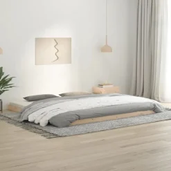 vidaXL Cadre de lit sans matelas 200x200 cm bois massif de pin