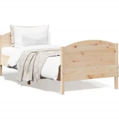 vidaXL Cadre de lit sans matelas 100x200 cm bois massif de pin