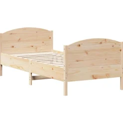 vidaXL Cadre de lit sans matelas 100x200 cm bois massif de pin