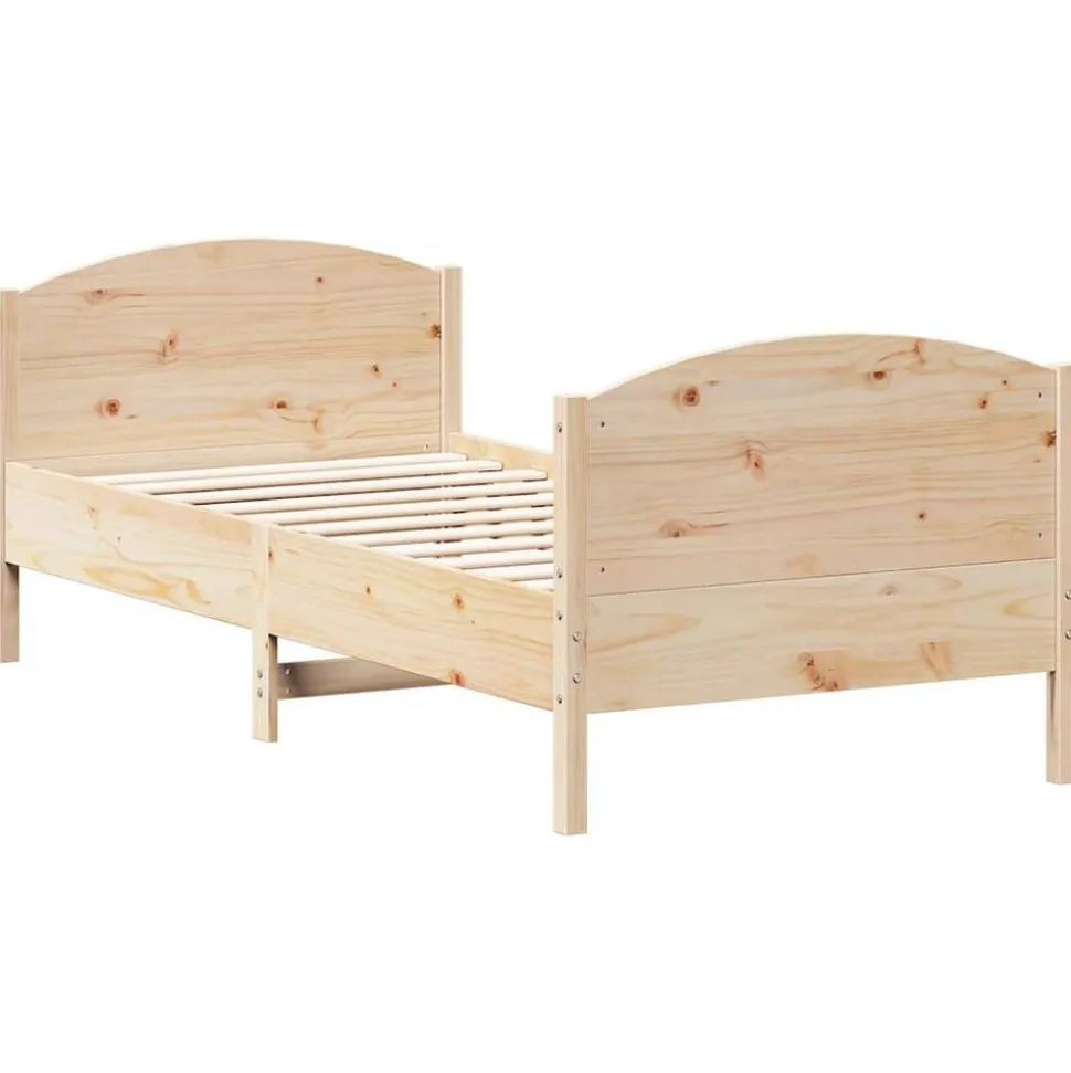 vidaXL Cadre de lit sans matelas 100x200 cm bois massif de pin