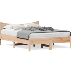 vidaXL Cadre de lit sans matelas 140x200 cm bois massif de pin