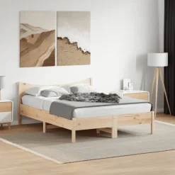 vidaXL Cadre de lit sans matelas 140x200 cm bois massif de pin