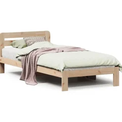 vidaXL Cadre de lit sans matelas 90x200 cm bois de pin massif