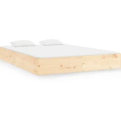 vidaXL Cadre de lit sans matelas bois massif 200x200 cm
