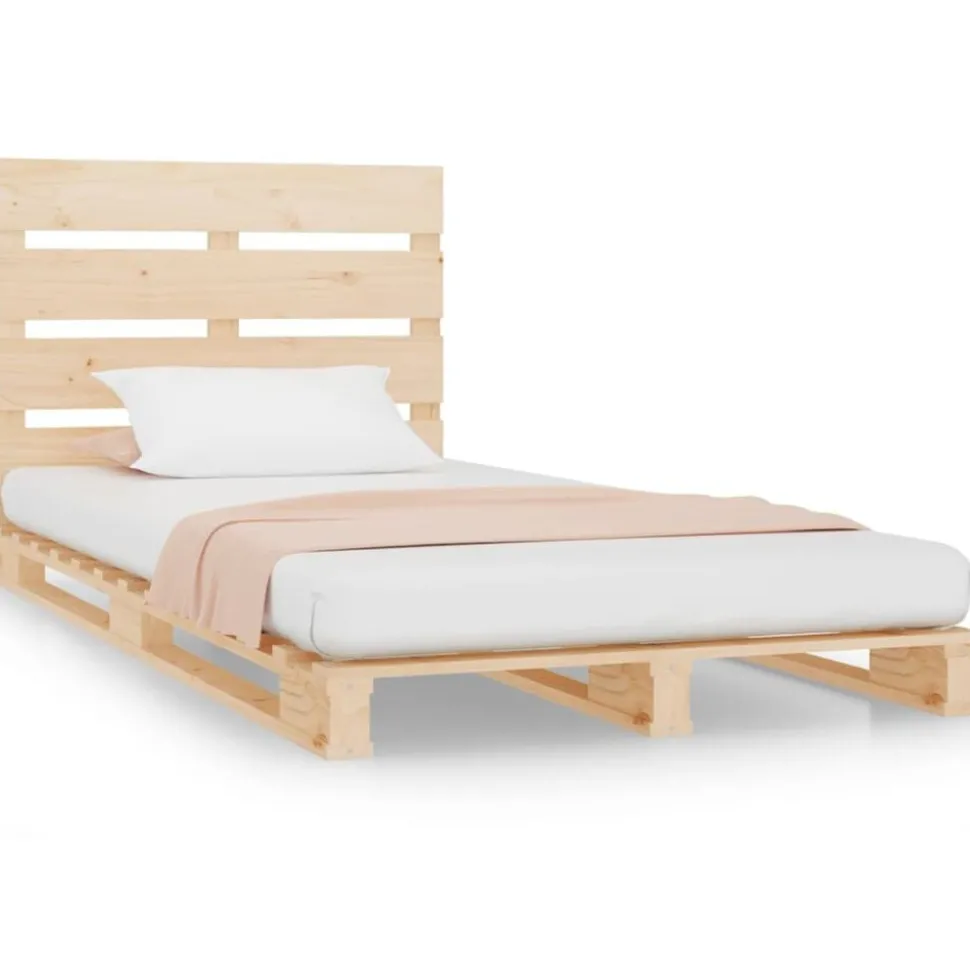 vidaXL Cadre de lit sans matelas 90x200 cm bois de pin massif