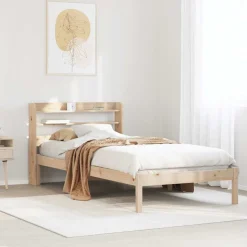 vidaXL Cadre de lit sans matelas 75x190 cm bois de pin massif