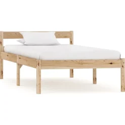 vidaXL Cadre de lit sans matelas bois massif de pin 100x200 cm