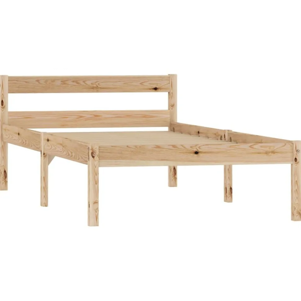 vidaXL Cadre de lit sans matelas bois massif de pin 100x200 cm