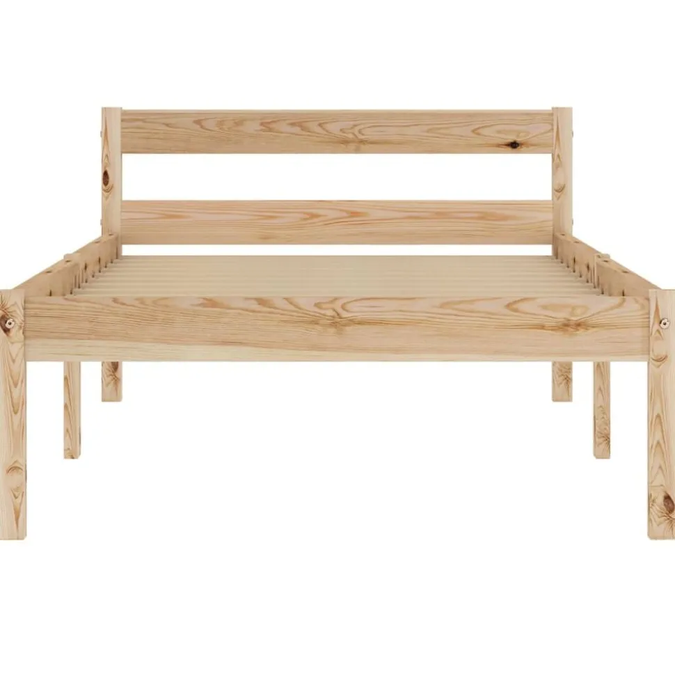 vidaXL Cadre de lit sans matelas bois massif de pin 100x200 cm