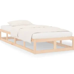 vidaXL Cadre de lit sans matelas 90x200 cm bois massif