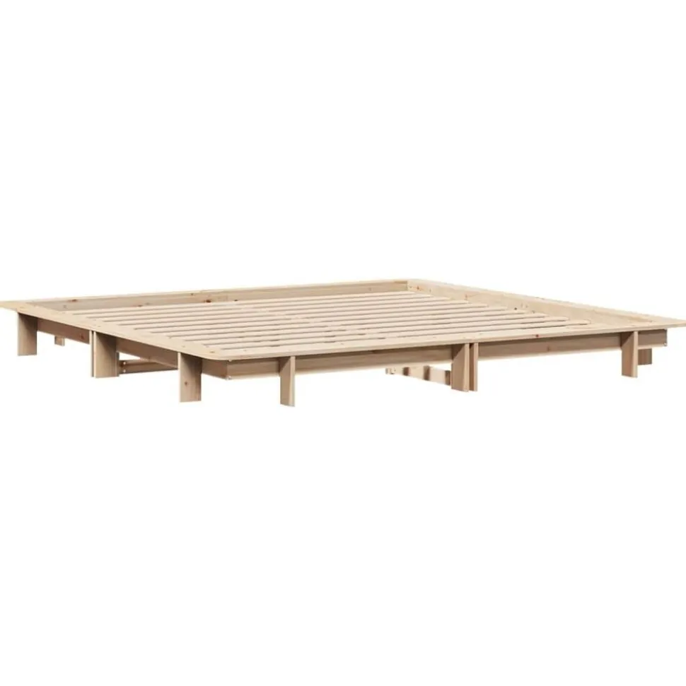 vidaXL Cadre de lit sans matelas 160x200 cm bois massif de pin