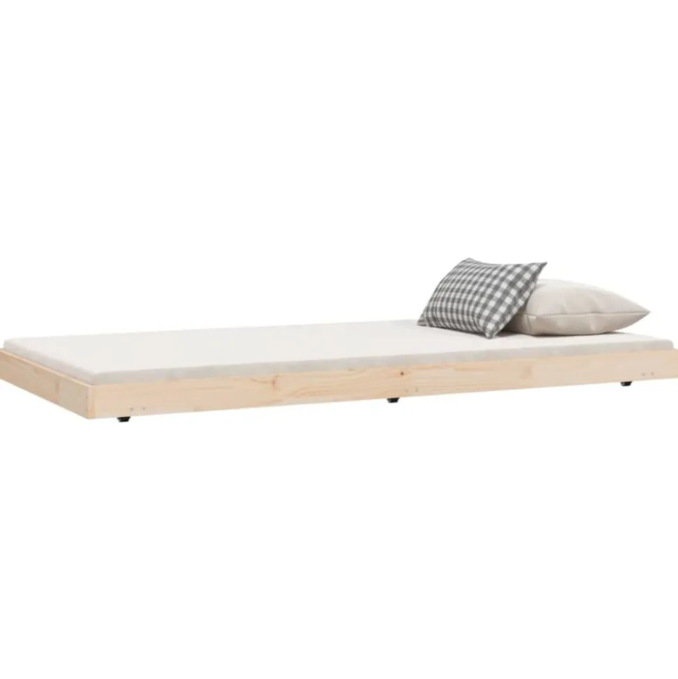 vidaXL Cadre de lit sans matelas 100x200 cm bois massif de pin