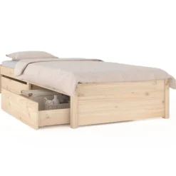 vidaXL Cadre de lit sans matelas avec tiroirs