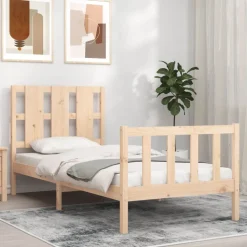 vidaXL Cadre de lit sans matelas 90x190 cm bois de pin massif
