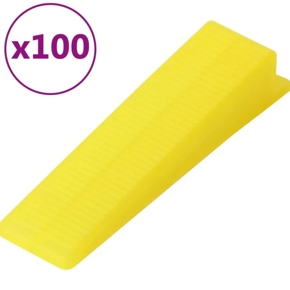 vidaXL Cales de nivellement pour carreaux 100 pcs