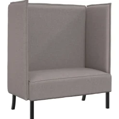 vidaXL Canapé à Haut Dossier 101cm Taupe tissu
