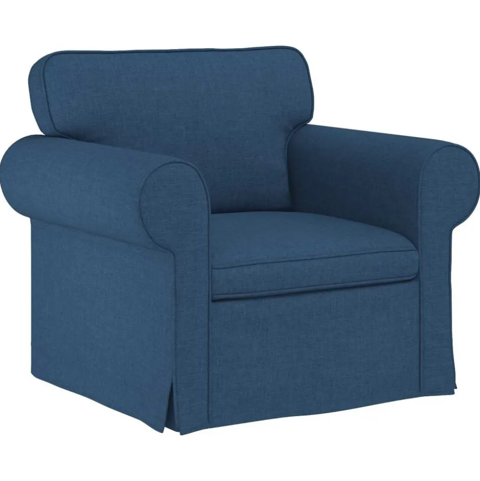 vidaXL Canapé Bleu 95 x 82 x 80 cm tissu