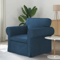 vidaXL Canapé Bleu 95 x 82 x 80 cm tissu