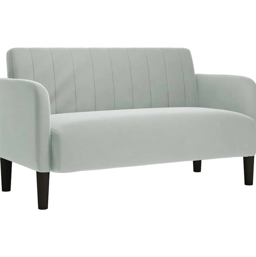 vidaXL Canapé causeuse gris clair 109 cm velours