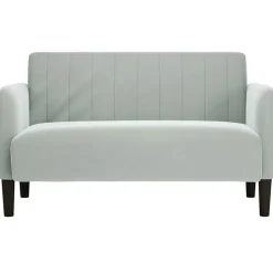 vidaXL Canapé causeuse gris clair 109 cm velours