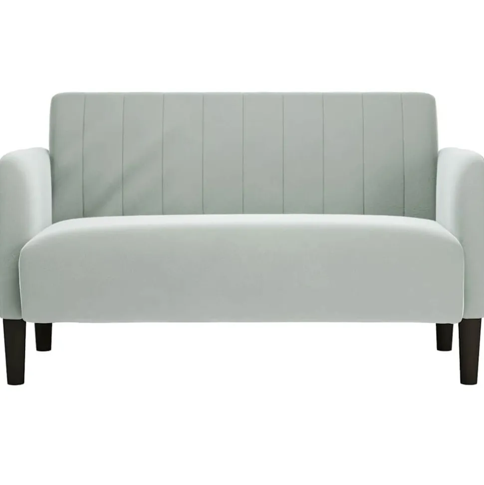 vidaXL Canapé causeuse gris clair 109 cm velours