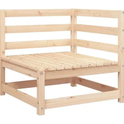 vidaXL Canapé d'angle de jardin 70x70x67 cm bois de pin massif