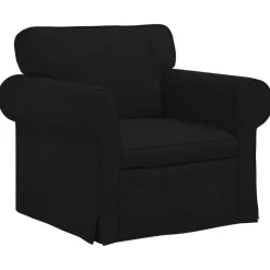 vidaXL Canapé Noir 95 x 82 x 80 cm tissu