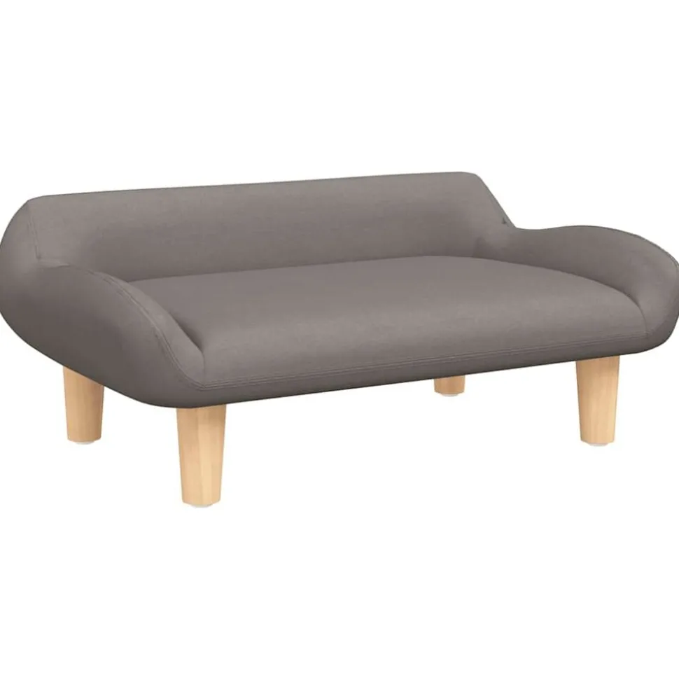 vidaXL Canapé pour enfants taupe 70x40x24 cm tissu