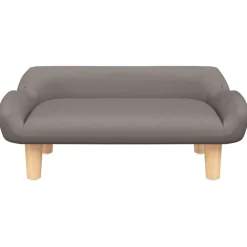 vidaXL Canapé pour enfants taupe 70x40x24 cm tissu