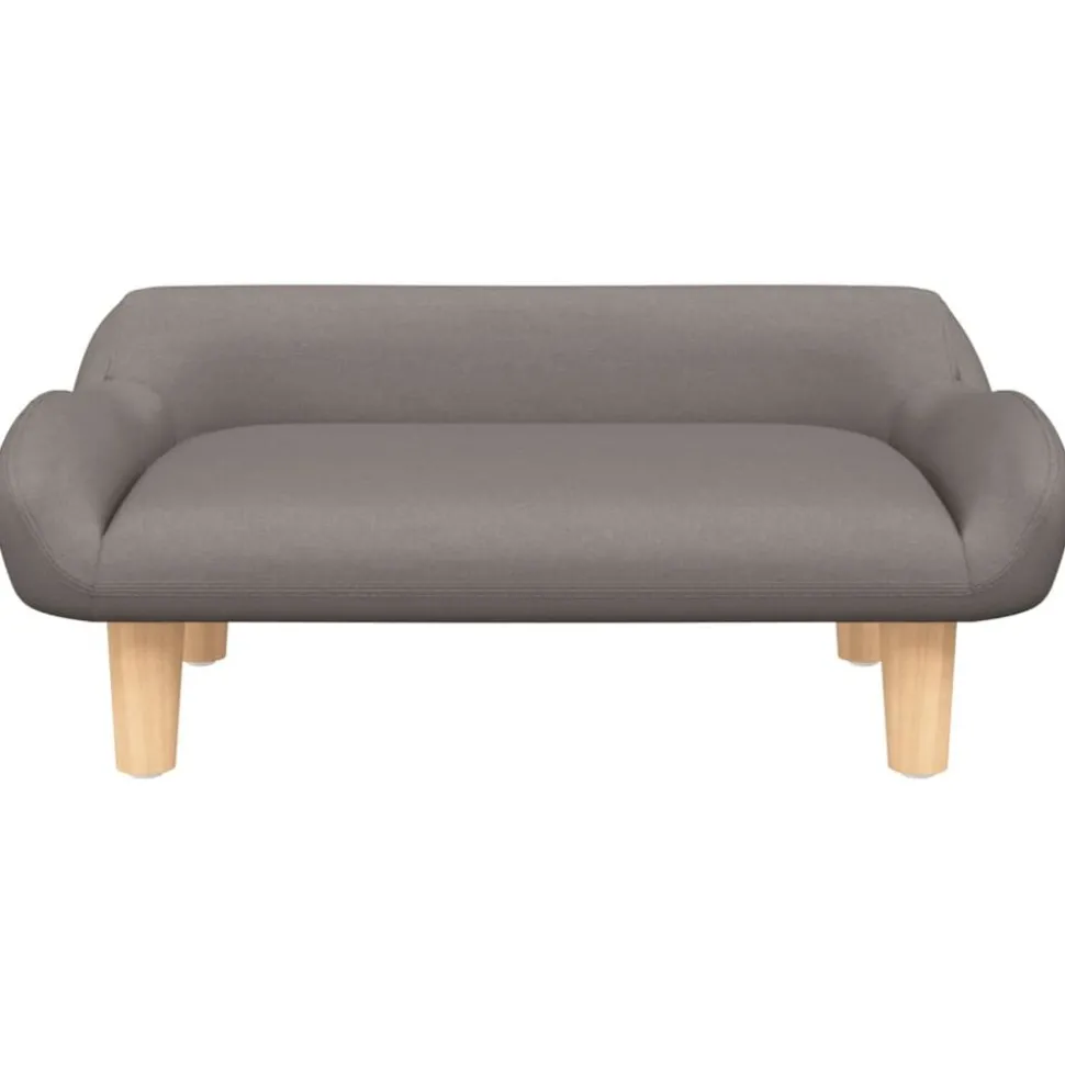 vidaXL Canapé pour enfants taupe 70x40x24 cm tissu
