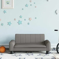 vidaXL Canapé pour enfants taupe 70x45x30 cm tissu