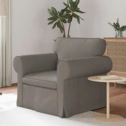 vidaXL Canapé Taupe 95 x 82 x 80 cm tissu