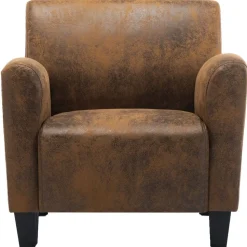 vidaXL Canapé-chaise Marron 70x69x72 cm Similicuir