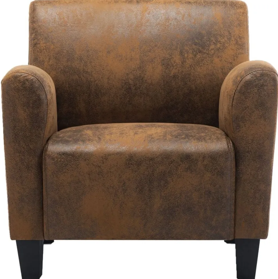 vidaXL Canapé-chaise Marron 70x69x72 cm Similicuir