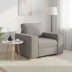 vidaXL Canapé-chaise Taupe 100x78x84 cm Tissu