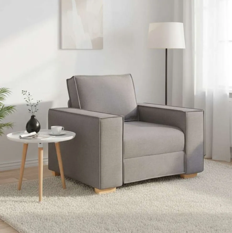 vidaXL Canapé-chaise Taupe 100x78x84 cm Tissu