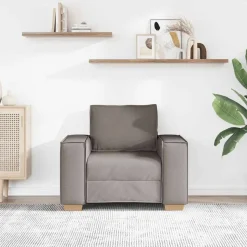 vidaXL Canapé-chaise Taupe 100x78x84 cm Tissu